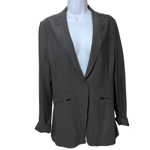 Athleta Interstellar Blazer in Arbor Olive Sz. 8 - Picture 4 of 7